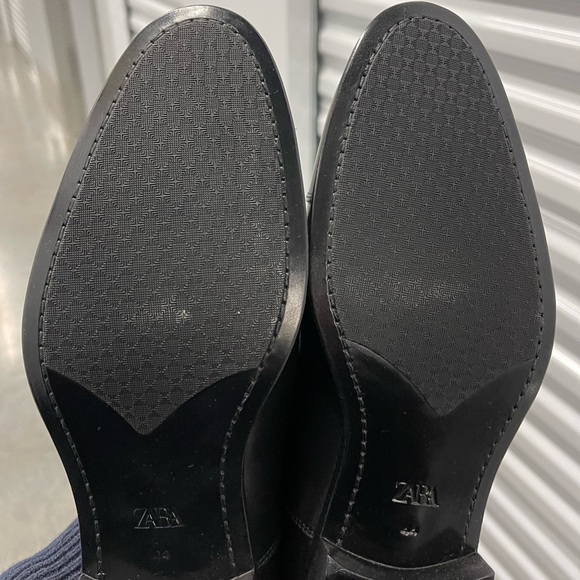 New Zara Dress Shoes Black Sz 44 - Picture 7 of 10